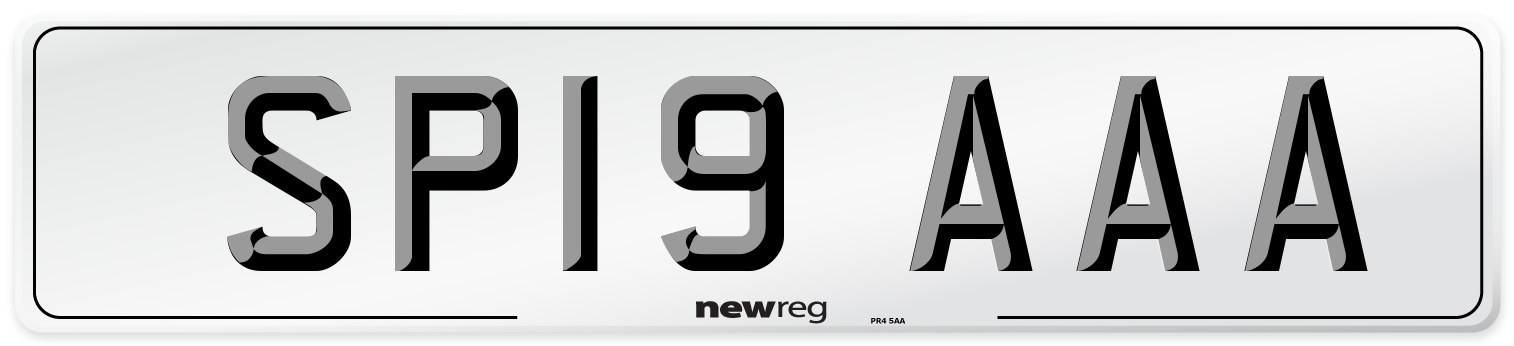 SP19 AAA Number Plate from New Reg